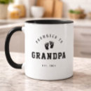 Search for baby footprint mugs Grandfather