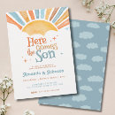 Search for here comes the son invitations Sun