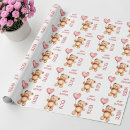 Search for teddy bear birthday wrapping paper Watercolor