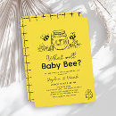 Search for honey bee gender reveal invitations Floral