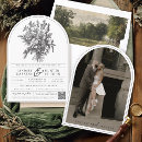 Search for black and white floral wedding invitations Chinoiserie