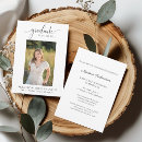 Search for black and white graduation invitations Minimalist