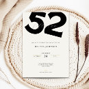 Search for 52nd birthday invitations Elegant