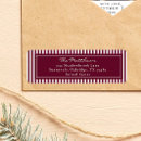 Search for red wine return address labels Burgundy