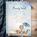 Search for blue umbrella invitations It's a boy
