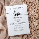 Search for pizza rehearsal dinner invitations Love and pizza