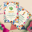 Search for cactus birthday invitations Retro