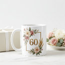 Search for 60th birthday for her mugs 60 years old