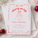 Search for pink bow baby shower invitations Red