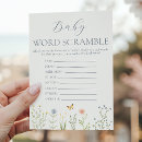 Search for baby shower word scramble Wildflower