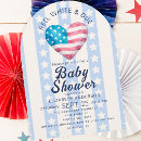 Search for red white and due baby shower invitations Blue
