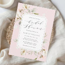 Search for pink white bridal shower invitations Floral