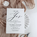 Search for she said yes engagement party invitations Minimalist