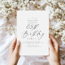 Search for 65 years old invitations Elegant