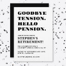 Search for funny retirement humour invitations Retiring