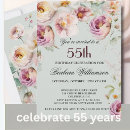 Search for womans 55th birthday invitations For her