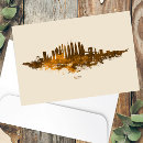 Search for city silhouette postcards Watercolor