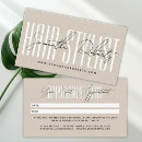 Search for salon appointment cards Professional