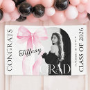 Search for pink graduation banners Congratulations