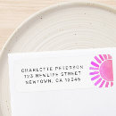 Search for pink baby shower return address labels Watercolor