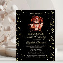 Search for masquerade ball sweet 16 invitations Black