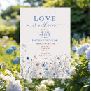Search for wildflowers bridal shower invitations Love in bloom
