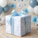 Search for toile de jouy wrapping paper Dusty blue