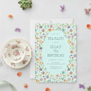 Search for floral tea party invitations Modern