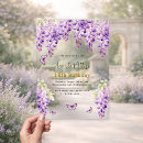 Search for wisteria birthday invitations Lavender