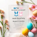 Search for bunny gender reveal invitations Baby shower