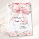 Search for pink floral baby shower invitations Coquette