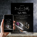 Search for black silver champagne invitations Brunch and bubbly