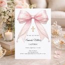 Search for white christening invitations Pink
