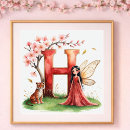 Search for pink alphabet letter posters Floral