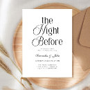 Search for elegant rehearsal dinner invitations The night before