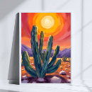 Search for desert sunset posters Cacti