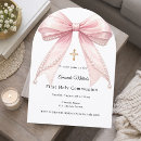 Search for elegant first communion invitations Gold cross