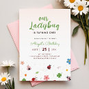 Search for ladybug birthday invitations One cute bug