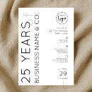 Search for corporation anniversary invitations Black and white