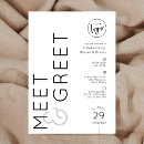 Search for meet and greet invitations Black and white