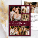 Search for burgundy thank you cards Love and thanks