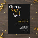Search for cheers and beers birthday invitations Modern