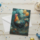 Search for rooster birthday cards Watercolor