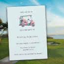 Search for golf cart invitations Pink
