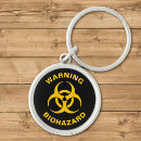 Search for biohazard round key rings Yellow