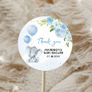 Search for blue elephant baby shower stickers Balloon