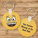 Search for smiling faces key rings Yellow