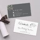 Search for high school student business cards Black and white