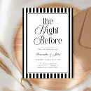 Search for stripes rehearsal dinner invitations The night before