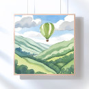 Search for air balloon posters Green